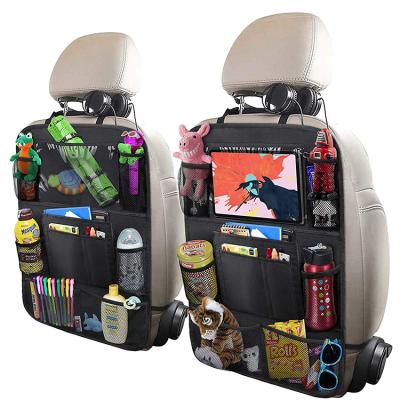 China High Quality Foldable Car Backseat Organizer Car Organizers With Touch Screen Shelf for sale