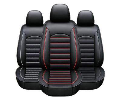 China Universal Leather Skin-friendly Luxury High Quality 5D PU Cushion 2Sets/Ctn Front And Rear Seat Cover For Car for sale