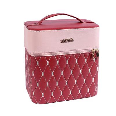 China Portable Simple Large Capacity Fashion Storage Box Makeup Cosmetic Box for sale