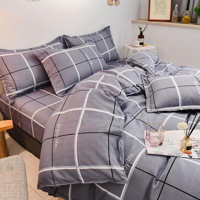 China Suowei Nondisposable 2022 New Design Print Cotton Bed Sheets Set Luxury Duvet Cover Set Bedding Custom Pillow Covers 4 Pcs for sale