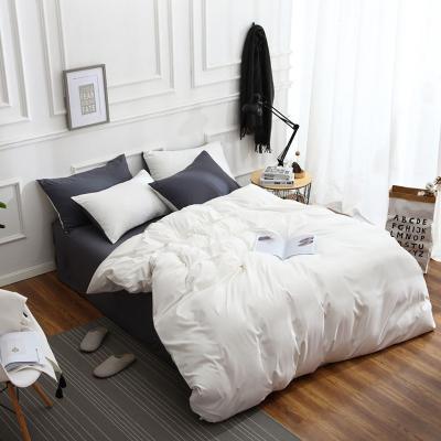 China Wholesale White Pillowcase Fabric Drap De Lit Duvet Cover Polyester Suowei Sheets Custom Made Nondisposable Bedding Set for sale