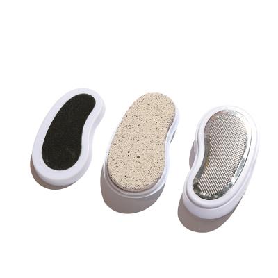 China Simple Three-in-One Professional Pedicure Tool Kit Foot File For Exfoliating Dead Skin And Pumice Stone for sale