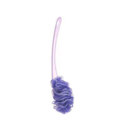 China EXFOLIATE Newest Selling Body Back Bath Brush Bath Shower Cleaning Ball With Long Handle for sale