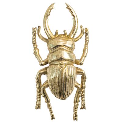 China Insect Shape Modern Hand-Cast Brass Handles And Knobs For Kitchen And Bedroom Drawer Cabinet Door Furniture Hardware C-4215 for sale