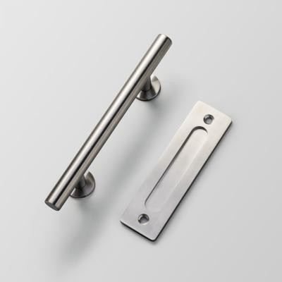 China Wholesale Farmhouse Stainless Steel Barn Door Pull Handle Sliding Door Handles For Interior Doors Handle BD-004 for sale