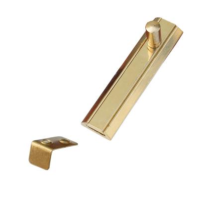 China Wood Doors Door Security Latch Brass Flush Bolt For Wooden Door WH-0618 for sale