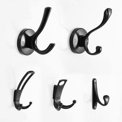 China Wholesale Wall Mounted Zinc Alloy Clothing Hat Coat Door Hooks Hook Hanger Home Decoration HK-001 for sale