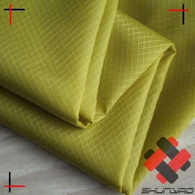 China 210T 70D Nylon Diamond Windproof Ripstop Fabric For Picnic Waterproof Mat for sale