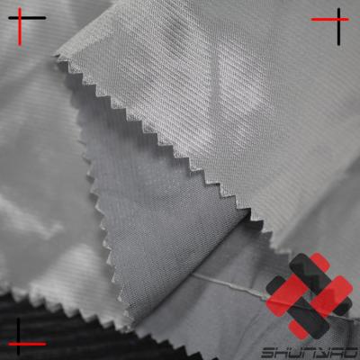 China Anti Static Waterproof And Anti Radiation Glitter Polyester Cotton Sateen Fabric With Steel Wire Inside for sale