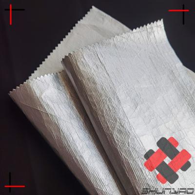 China Ply style waterproof silver coated dupont tyvek paper fabric material for coat for sale