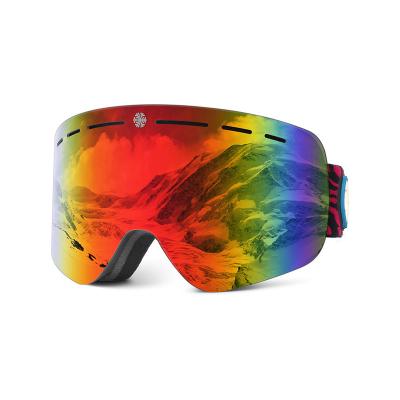 China Eyewear exterior Ski Goggles do esporte do Snowboard dos esportes da neve do inverno feito sob encomenda de alta qualidade da lente do espelho da Anti-névoa das duplas camada à venda