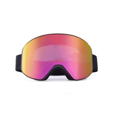 China Antinebel-Schnee-Ski Goggles With Magnetic Colorful-Linse im Freien zu verkaufen