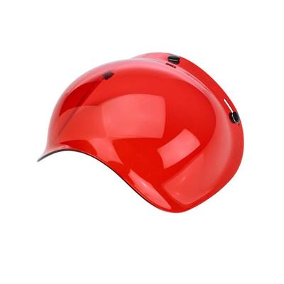 China Red Motorcycle Helmet Visor Bubble Visor Lens Harley Moto Helmet Compatible for sale