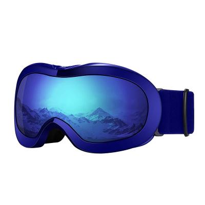 Chine Lunettes noires de surf des neiges de protection UV des lentilles 100% de double couche protégeant du vent à vendre