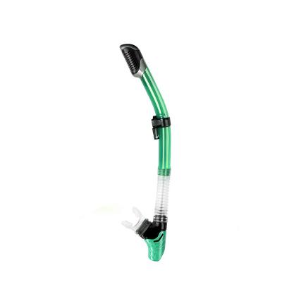 China Adult Diving Breathing Ultra Dry Snorkel With Air Release Valve for sale