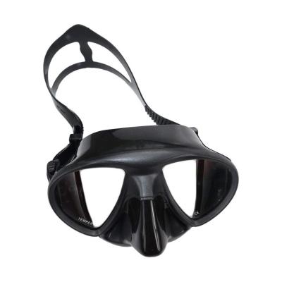 China Food Grade Silicone Strap Anti Fog Diving Goggles With Adjust Buckle for sale