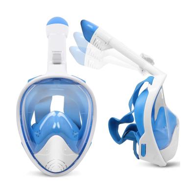 China Adults Full Face Anti Fog Anti Leak Dive Snorkel Set with Detachable Camera for sale