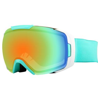 China Elastic Strap 100% UV Protection OTG Snow Goggles For Youth for sale