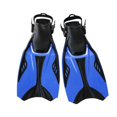 China Open Heel Spring Strap Long Scuba Diving Fins TPR PP Adjustable Swim Flippers Snorkel Fin for sale