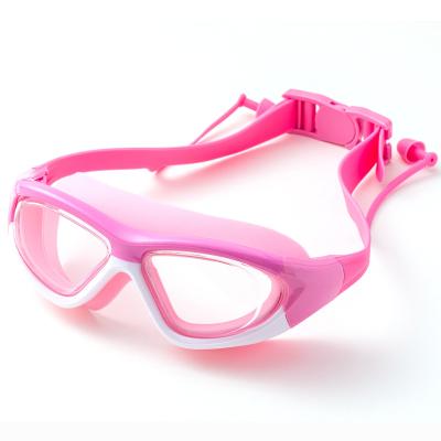 Chine Children Anti Fog Swimming Goggles With Ear Plugs Lens Oversized Sports Eyewear à vendre