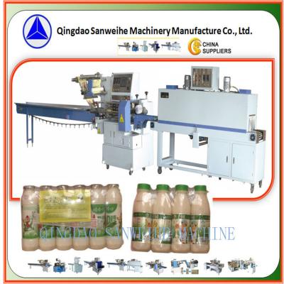 China Máquina empacadora automática de botellas de PET Máquina empacadora de bebidas con envoltura retráctil en venta