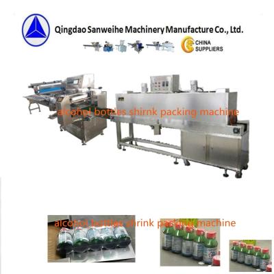 Chine Swsf 590 machine d'emballage à enveloppe rétrécissante bouteilles d'alcool emballage automatique en film rétrécissant POF à vendre