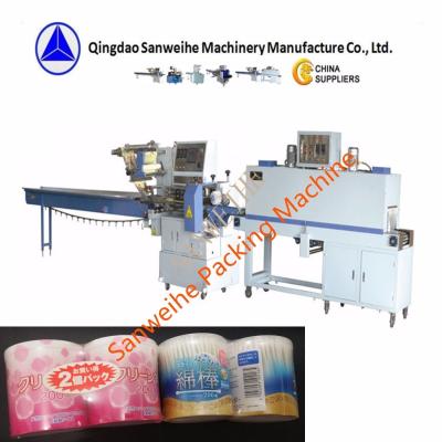 China SWD 2500 Máquina empacadora de film retráctil Hisopo de algodón Control PLC Máquina de film termorretráctil en venta