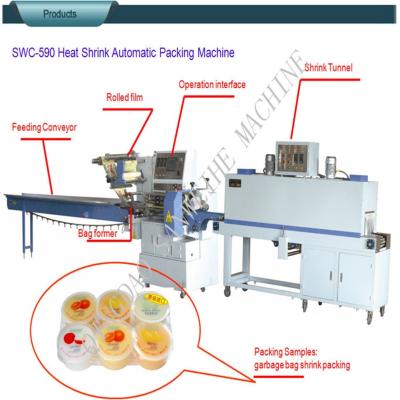 China O Líquido-sabão engarrafa a máquina de embalagem automática do champô do filme da máquina POF do envoltório do psiquiatra à venda