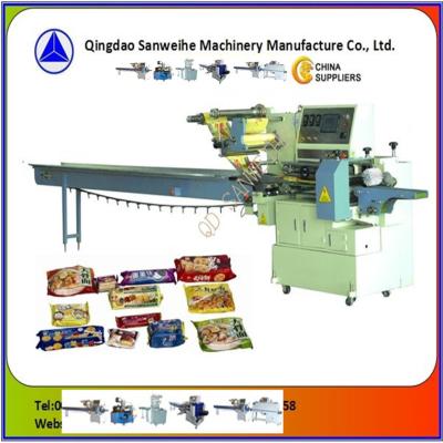 Cina Automatic PLC Controlled Back Sealing Flow Wrapping Machine For Food Packing Of 90 pcs/min in vendita