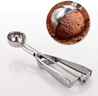 China Eco-friendly Sustainable Ice Cream Scoop Cookie Scoop For Baking Stainless Steel 3Pcs Ice Cream Scoop Set for sale