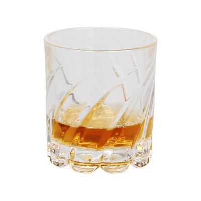 China Rock Ball Bar Viable Old Fashioned Clear Cocktail Shot Glass Heavy Low Drinking Glasses for sale