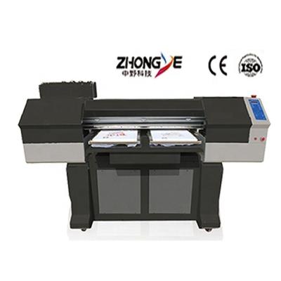 China Discount 1440dpi High Resolution Zhongye DTG Large Sublimation Banner Direct To Garment Printer T-shirt Printing Machine With Six Color Curve Plotter for sale