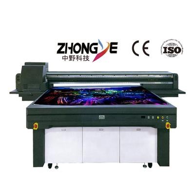 China Wall Packs Promotional Low Cost Zhongye Printer 2513 Flat Bed Printer Board Glass Wood Metal UV Printer for sale