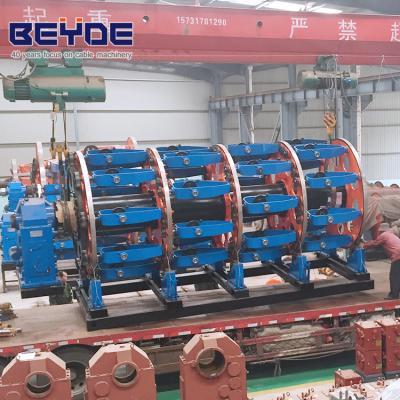 China Excellent Steel Wire Rope Performance KJY400-50048+48 Reels High Speed ​​Steel Cable Armoring Machine for sale