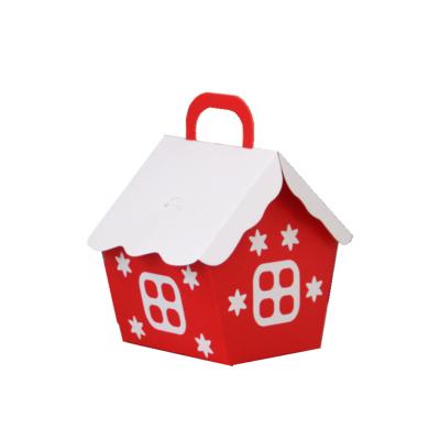 China Santa Claus Snowflake Merry Christmas Star Recyclable Custom Paper Box For Candy Gift Packaging Box for sale