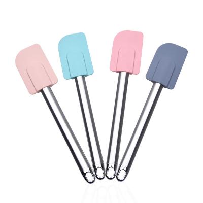 China Viable Multifunctional Cooking Tools Creams Stainless Steel Heat Resistant Handle Cake Butter Masker Kitchen Anti-Scalding Spatula for sale