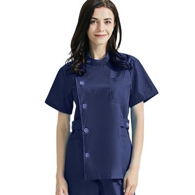 China Hospital Hospital Scrubs Solid Cotton Fabric Operating Uniform Nurses Scrub for Restaurant or Hospital for sale