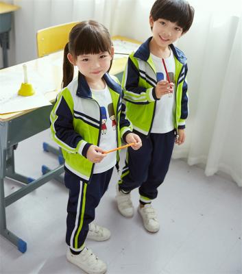 China Kids Suits School Uniforms Patterns Comfortable Knitted Fiber Kids Middle School Outdoor Uniforms School Uniforms For Schools Supplier for sale