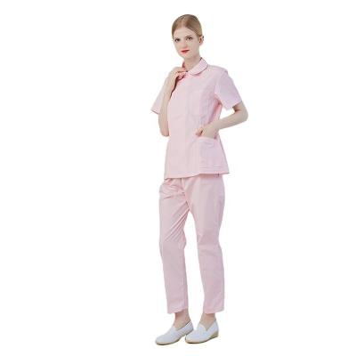 China Hospital Wholesale Stretchy Nurses Uniform Tops Beauty Tunic Scrubs Uniforms Tops For Women for sale