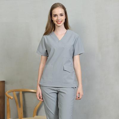 China Hot Sale Design Hospital Comfortable Factory Made Nursing Scrubs Sale Hospital Scrubs Uniform Custom Made Scrubs Nurse Hospital Uniform for sale