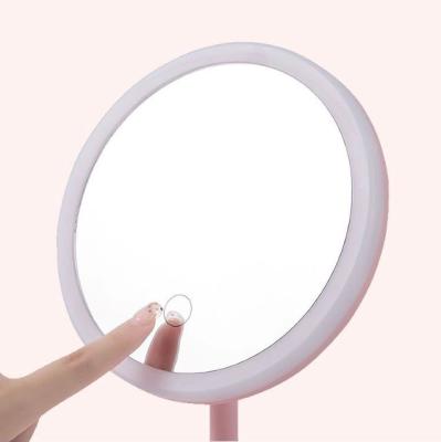 China Top Selling Lighted Flexible Rotation Lighted Round Makeup With Led Mirror for sale