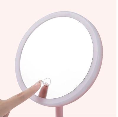 China Wholesale Usb Lighted Personal Charging Vanity With Led Light Table Makeup Mirror for sale