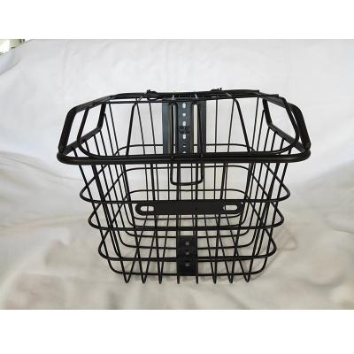 China As Bicycle Decor To Store Anything OEM Steel Bicycle Bike Front Basket With Lid for sale