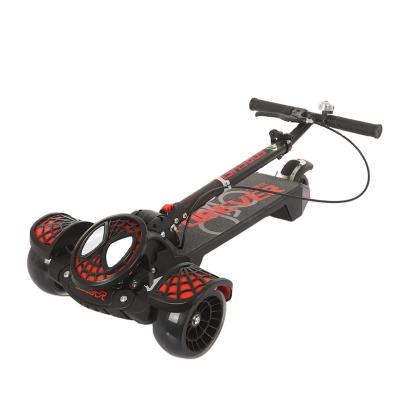 China Kid Children Kick 3 Big Wheels Foldable Scooter With Music And Light for sale