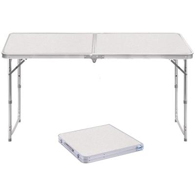 China Adjustable (Height) Lightweight Aluminum Folding Camping Table Portable Height Folding Table, Suitable For Outdoor Beach Camping Party for sale