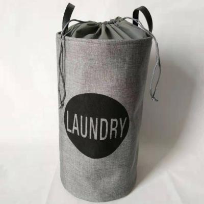 China Viable Whole Sale Cheap Dirty Laundry Basket With Custom Printing Design For Hotel for sale