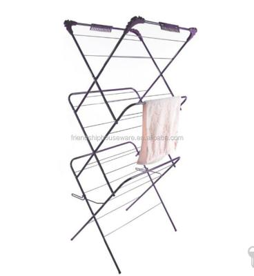 China Max Loading 30kg 3 Tier Clothes Indoor Concertina Airer And Outdoor Patio Laundry Drying Rack 14 Meters Hot Sale for sale