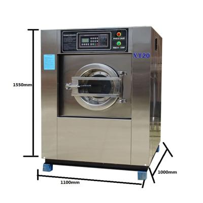 China 30kg China Factory Outlet Full Automatic SUS 304 Industrial Washing Machine 1350*1350*1750mm for sale