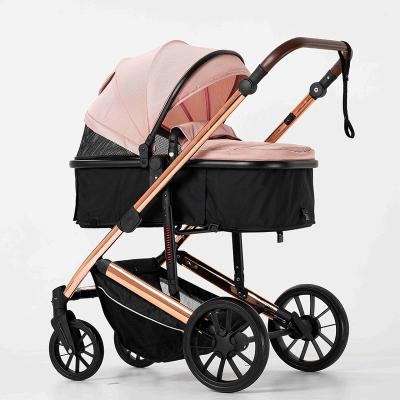 China Factory direct sale baby stroller lightweight luxury baby stroller 3 in 1 Oxford cloth stroller UV baby for sale