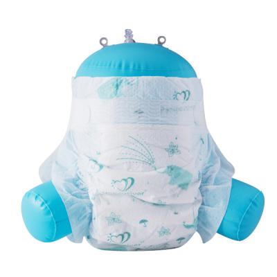 China Factory direct sale breathable clothlike plain weave backsheet pull up disposable baby diapers for sale